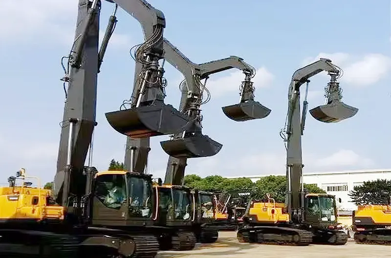 _clearing small trees with mini excavator Factory